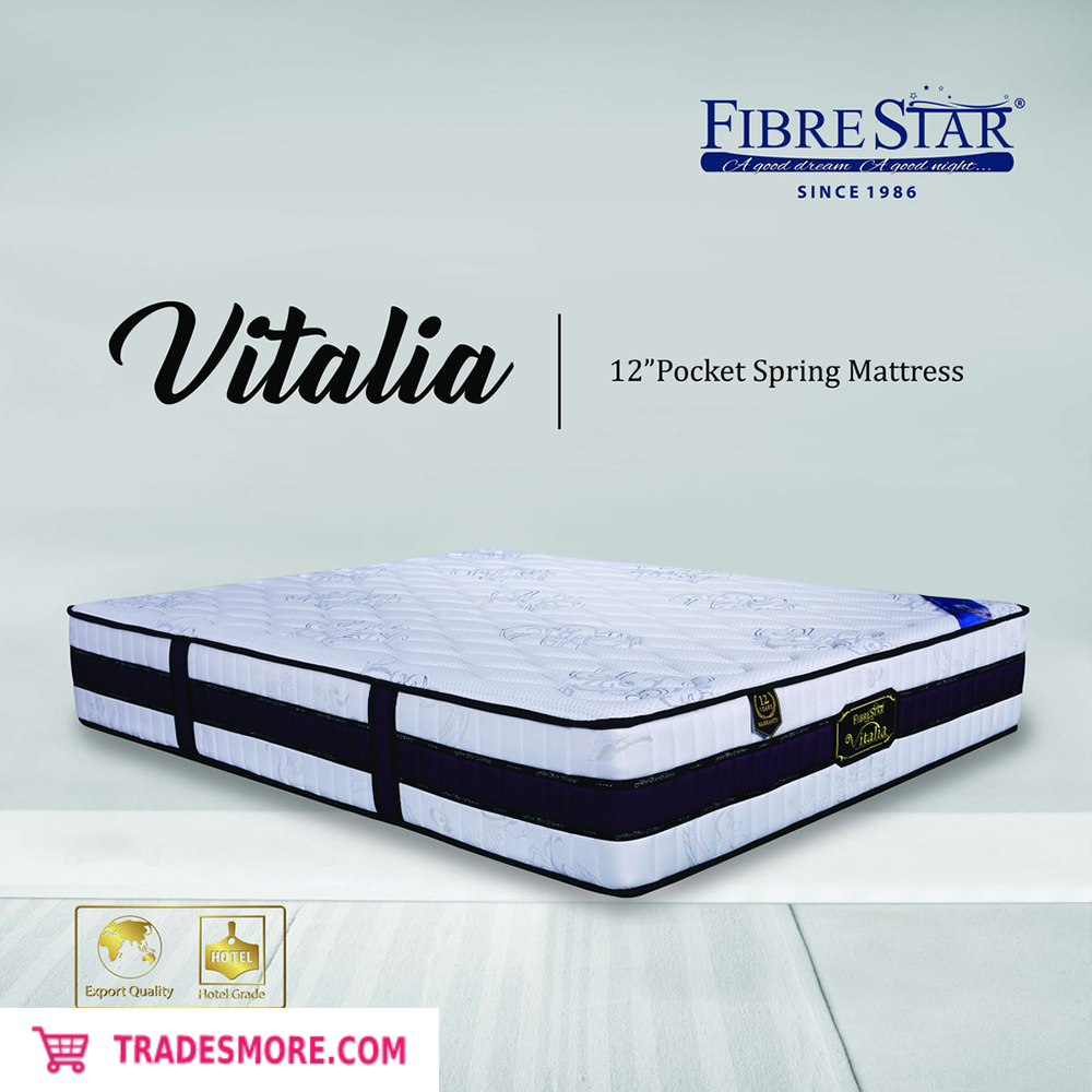 Fibre Star Vitalia 12" Pocket Spring Mattress [Wholesale available]