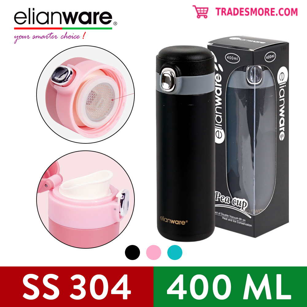 Elianware 400ml Elegant Stainless Steel 304 High Insulation Thermos Thermal Vacuum Flask [Wholesale available]