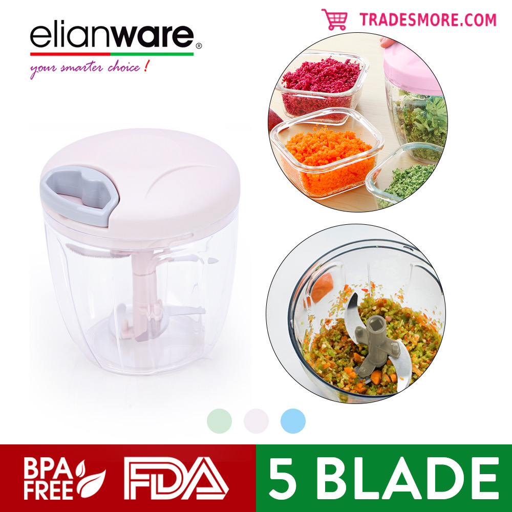 Elianware [420ml/880ml] Hand-Pull Food Chopper Cutter Alat Pengisar Mixing Blender [Wholesale available]